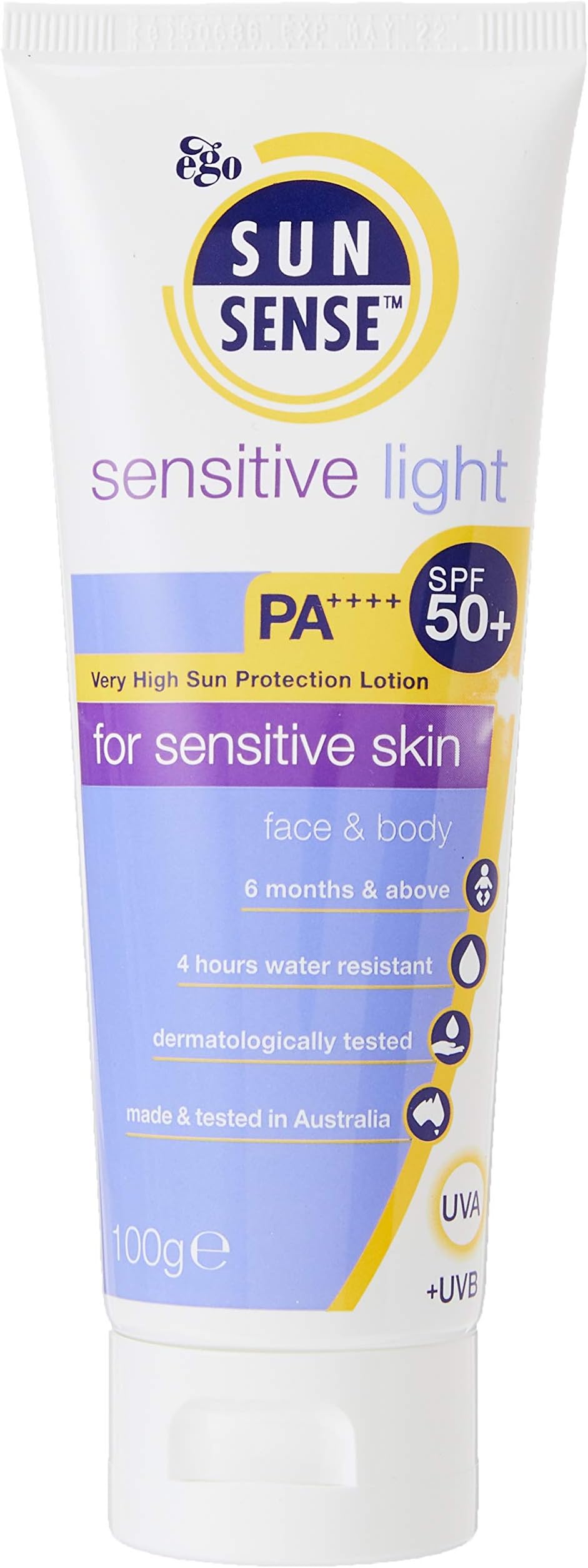 Ego SunSense Sensitive Light SPF 50+ PA ++++ 100g by Ametsus