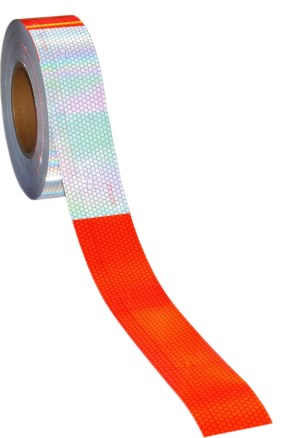 JAMMY Reflective DOT-C2 Conspicuity Tape, 2" x 150' Roll Metalized Microprismatic Grade with 11" x 7" Pattern