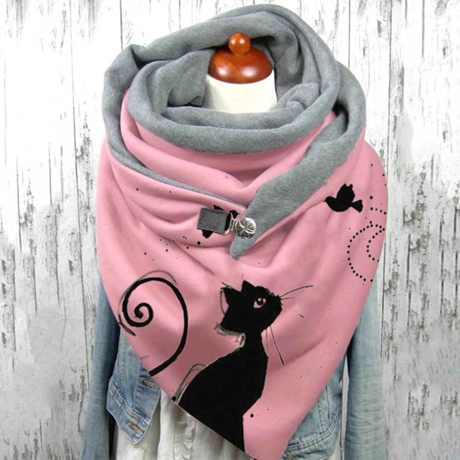 bufanda de gatos para mujer
