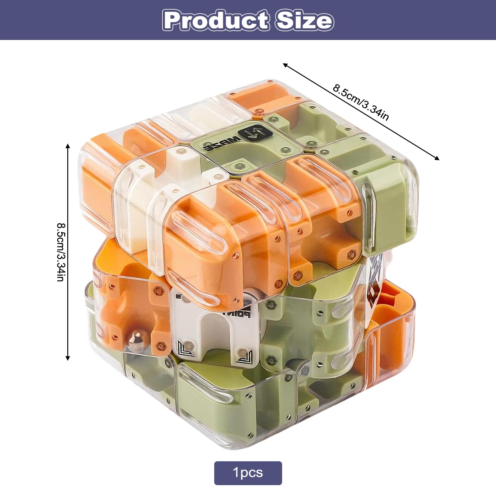Large Labyrinth 3D Maze Cube, Engaging Brain Teaser Toy - Image 2