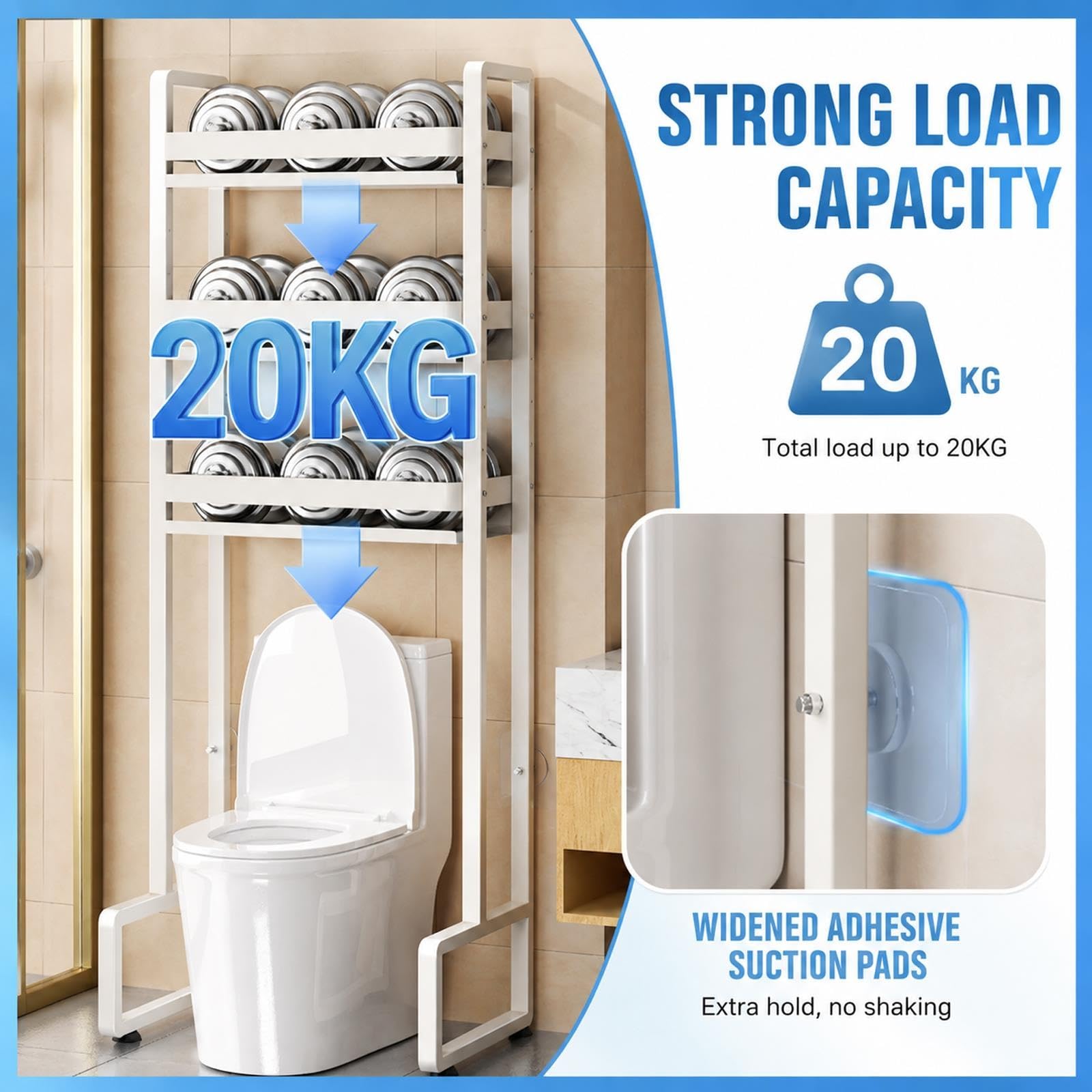 Generico Mensola WC, Organizzatore Bagno, Salvaspazio Per Piccoli Ambienti