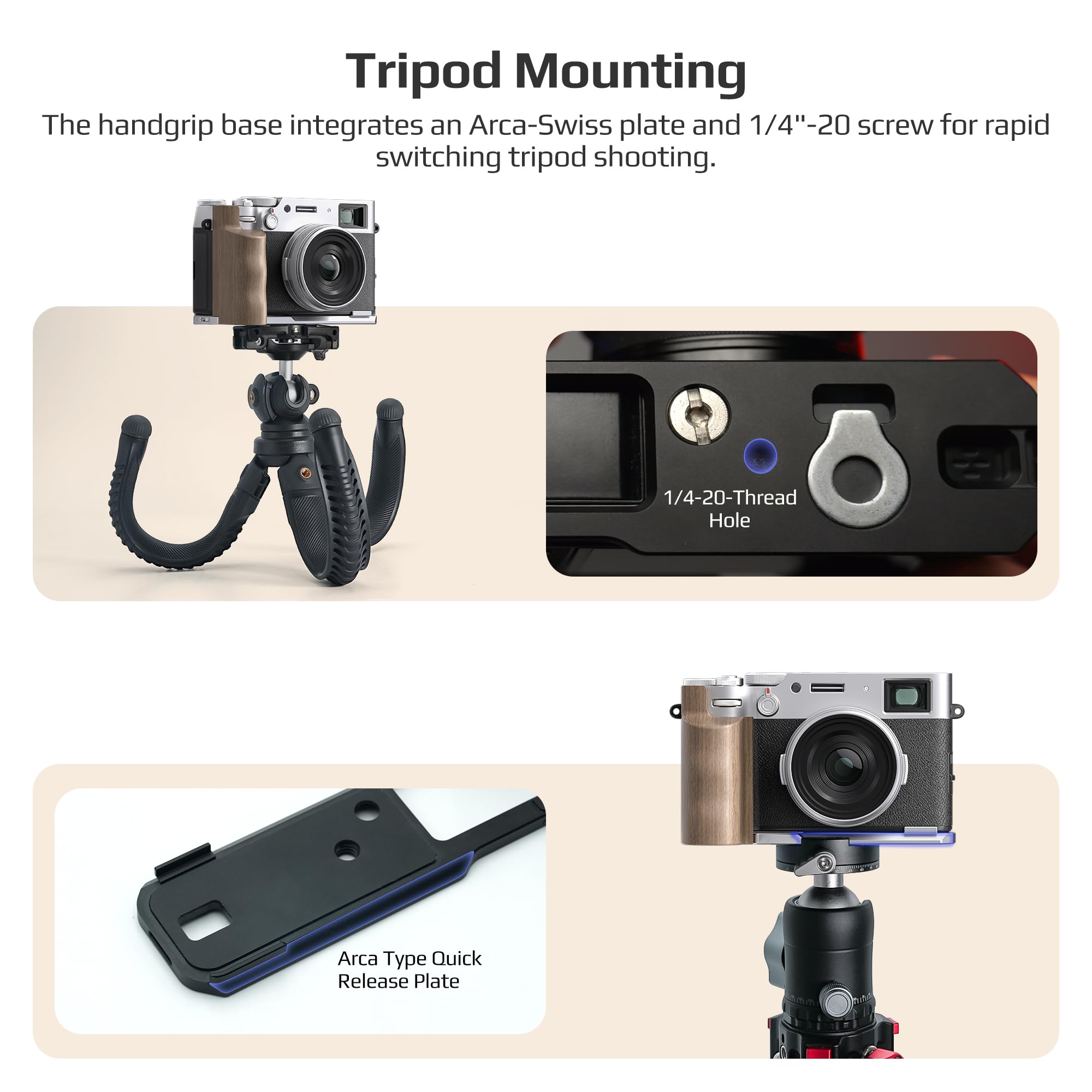 新品未開封　FREEWELL 富士X100VL L型ブラケット Amazon | Freewell プレミアム木製Lブラケットハンドヘルドグリップ