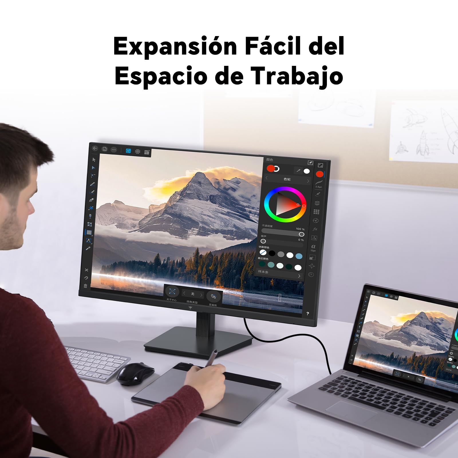 KTC Monitor 4K de 27 Pulgadas | UHD@60Hz | 1,07 Mil Millones de Colores, 133% sRGB, 100% DCI-P3, ΔE＜2 | Brillo 400 CD/㎡, HDR400 | VESA | Hardware Anti-Luz Azul | 2 x HDMI 2.0, 1 x DP 1.4 | H27P27