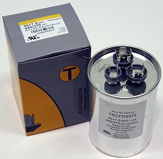 for TitanPro TRCFD4575 HVAC Round Dual Motor Run Capacitor 45/7.5 MFD/UF440/370