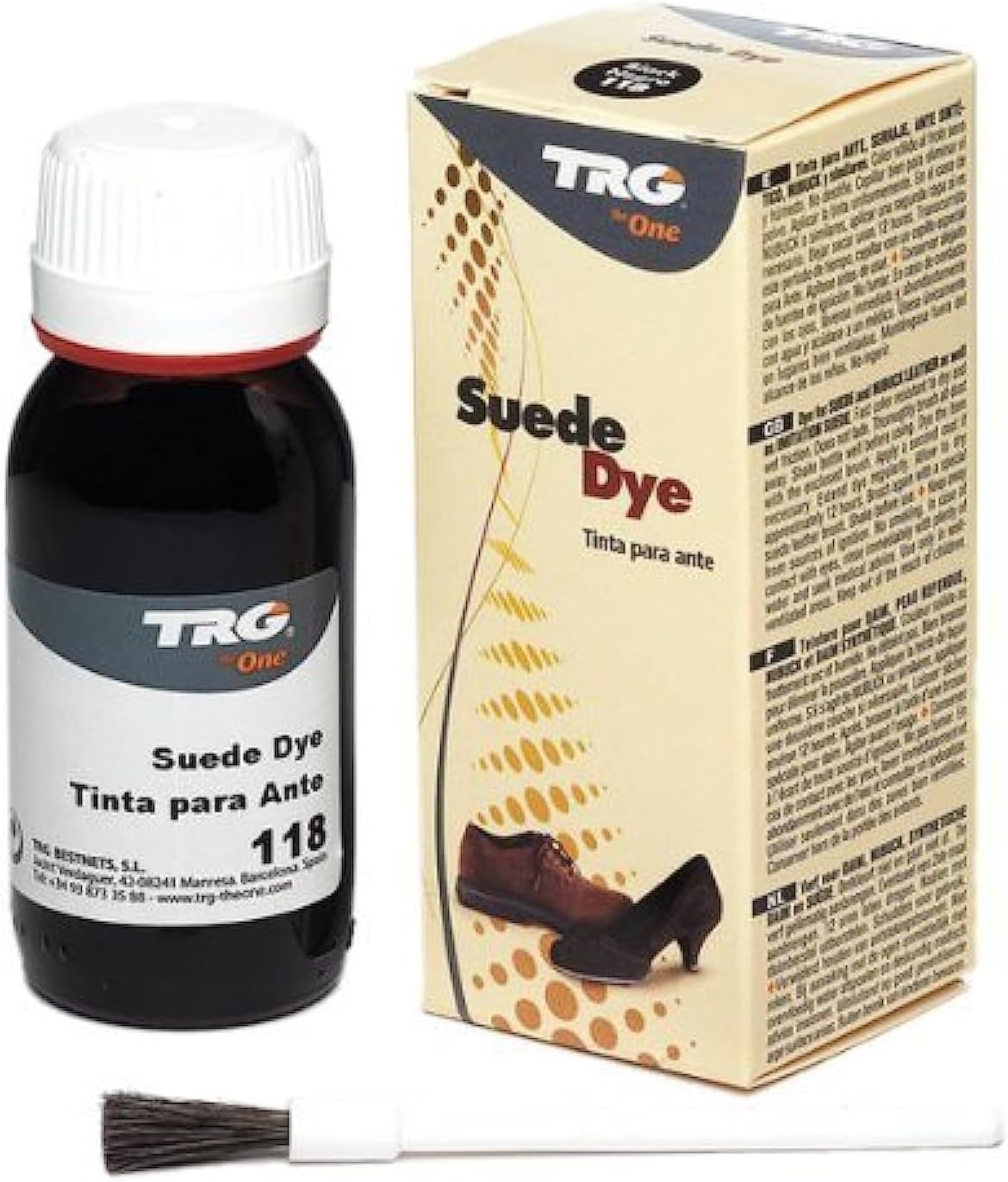 Suede Dye, Suede Penetrating Dye, 118 Black, 50 ml