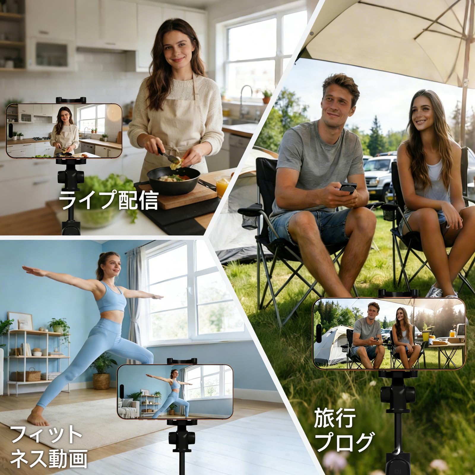 タッチ操作 自撮りモニター 4K1080P 簡単接続スマホの外カメラミラーリング Amazon.co.jp: JEVDES タッチ操作 自撮りモニター iphone モニター