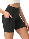 Women's High Waist Lounge Yoga Shorts with Pockets, 4