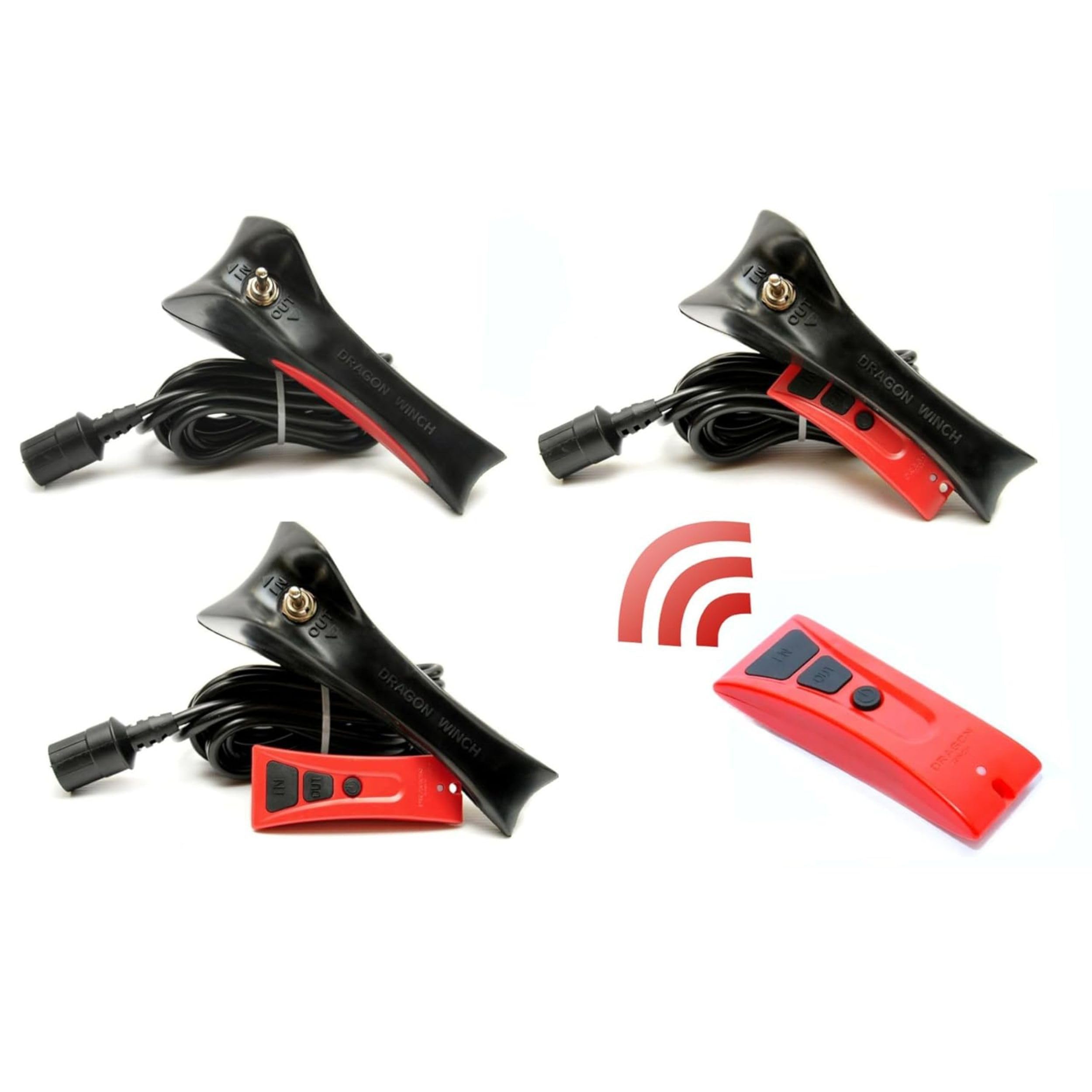 DRAGON WINCH - Verricello Elettrico Truck 24V 22000 lbs (9979 kg) Cavo in Acciaio 31m per Vigili del Fuoco, Veicoli Commerciali e Furgoni I incluso telecomando senza fili + accessori per verricello