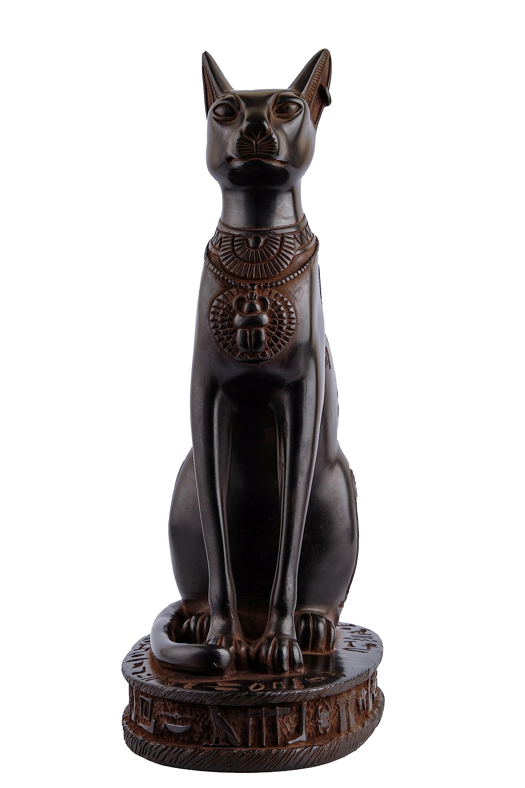 Discoveries Egyptian Imports Bastet Cat Godin Standbeeld - Zwart - 8 Lang - Gemaakt in Egypte