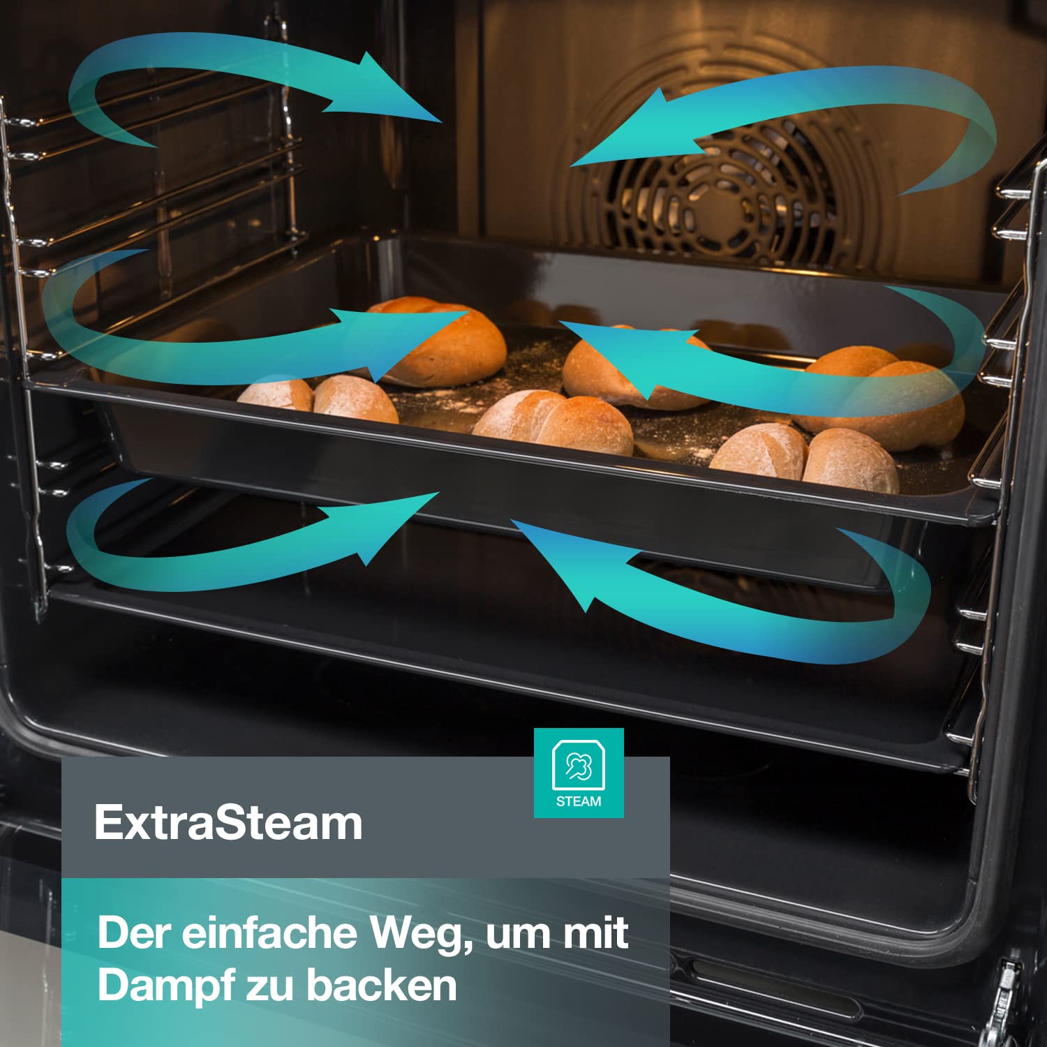 Gorenje GECS5C70XPA Elektro-Standherd 50cm 70 Liter Glaskeramik-Kochfeld schwarz