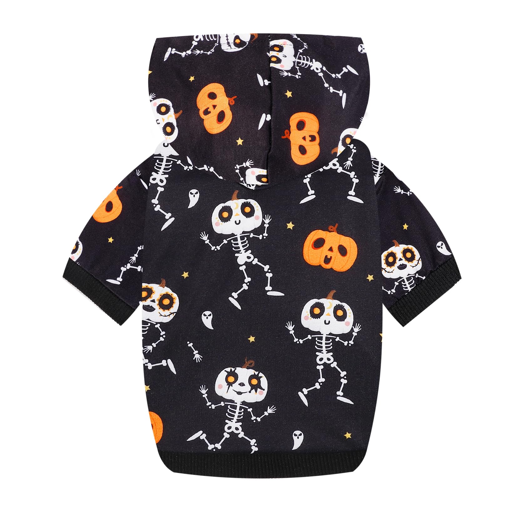 Sweat à capuche d'Halloween pour chien pull chaud fantôme chauve-souris taille L