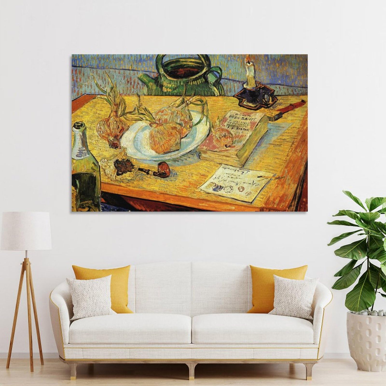 Amazon.co.jp: ゴッホ画集「玉ねぎの皿のある静物画」絵画