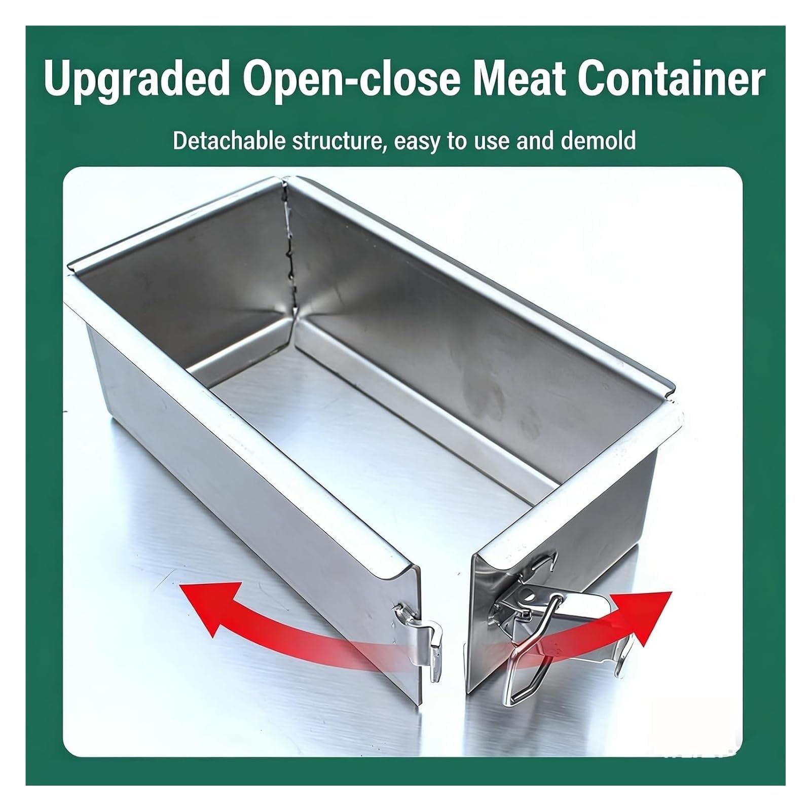 Herramienta de prensa de carne, herramienta de cocina de acero inoxidable para dar forma a las carnes fácilmente, ideal para uso comercial y doméstico, eficiente máquina formadora de carne