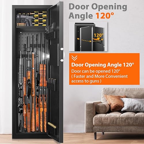 Miniatura 9 de 3-5 cajas fuertes LCD ignífugas para rifles y escopetas cajas fuertes antirrobo resistentes de 70 libras para rifle y pistolas del hogar caja fuerte