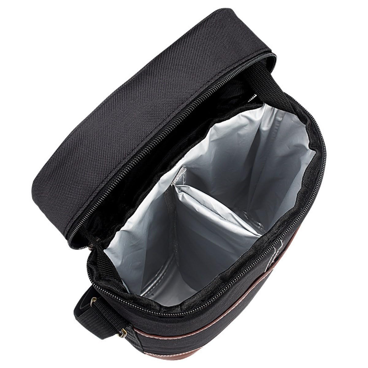 Bolsa Térmica para Vino, Bolsa de transporte de vino, bolsa de vino acolchada portátil, aislada y a prueba de fugas, para 2 botellas con correa para el hombro para viaje, picnic, fiesta, cata de vinos