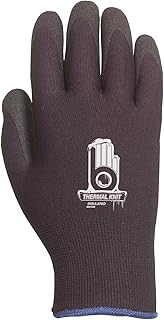 Bellingham C4001BKL Insulated Thermal Knit Work Glove, HPT PVC Water Repellent Palm, Large, Black