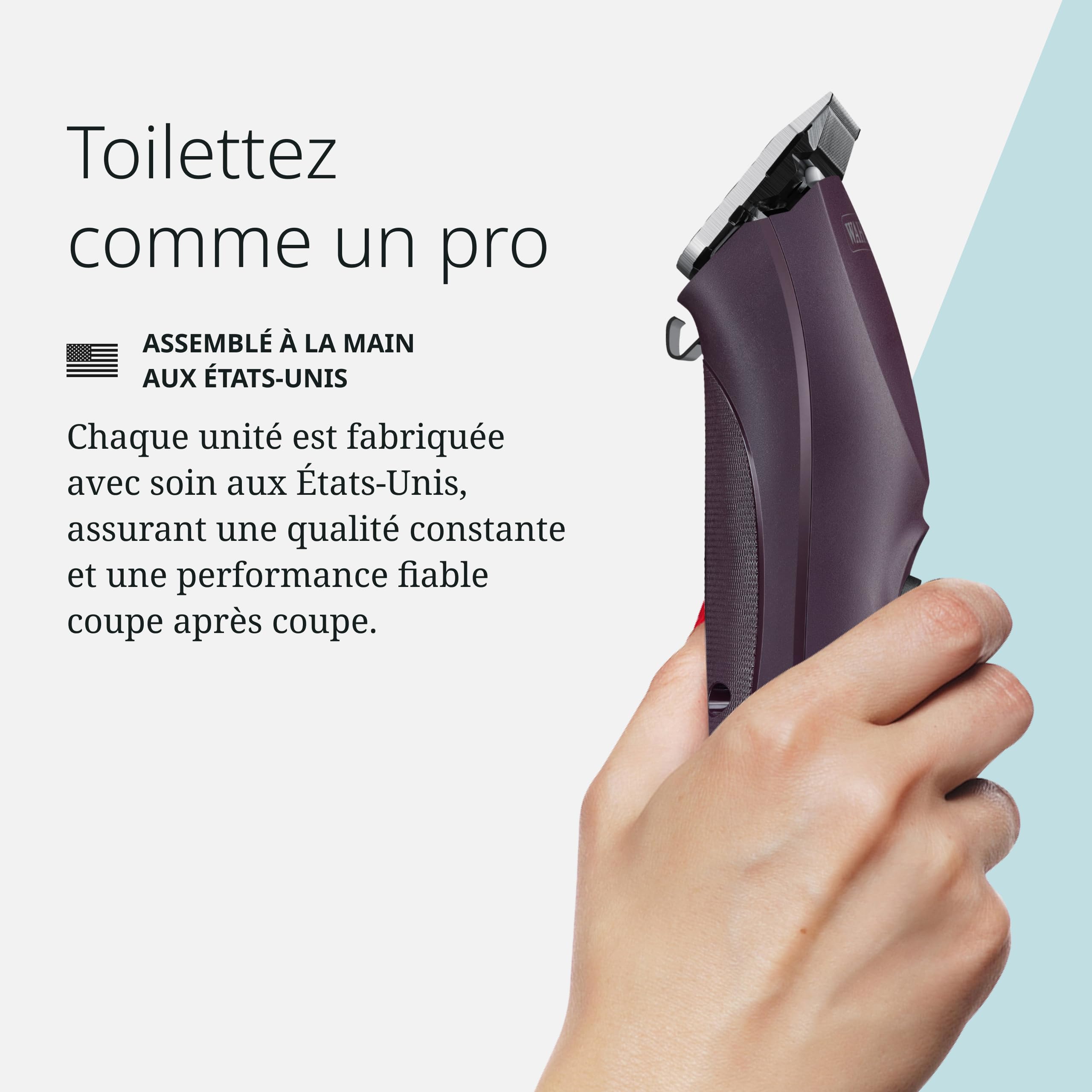 Wahl KM Supera Tondeuse sans fil pour chevaux - Silencieuse, légère et ergonomique - Pour les toiletteurs professionnels et les propriétaires de chevaux