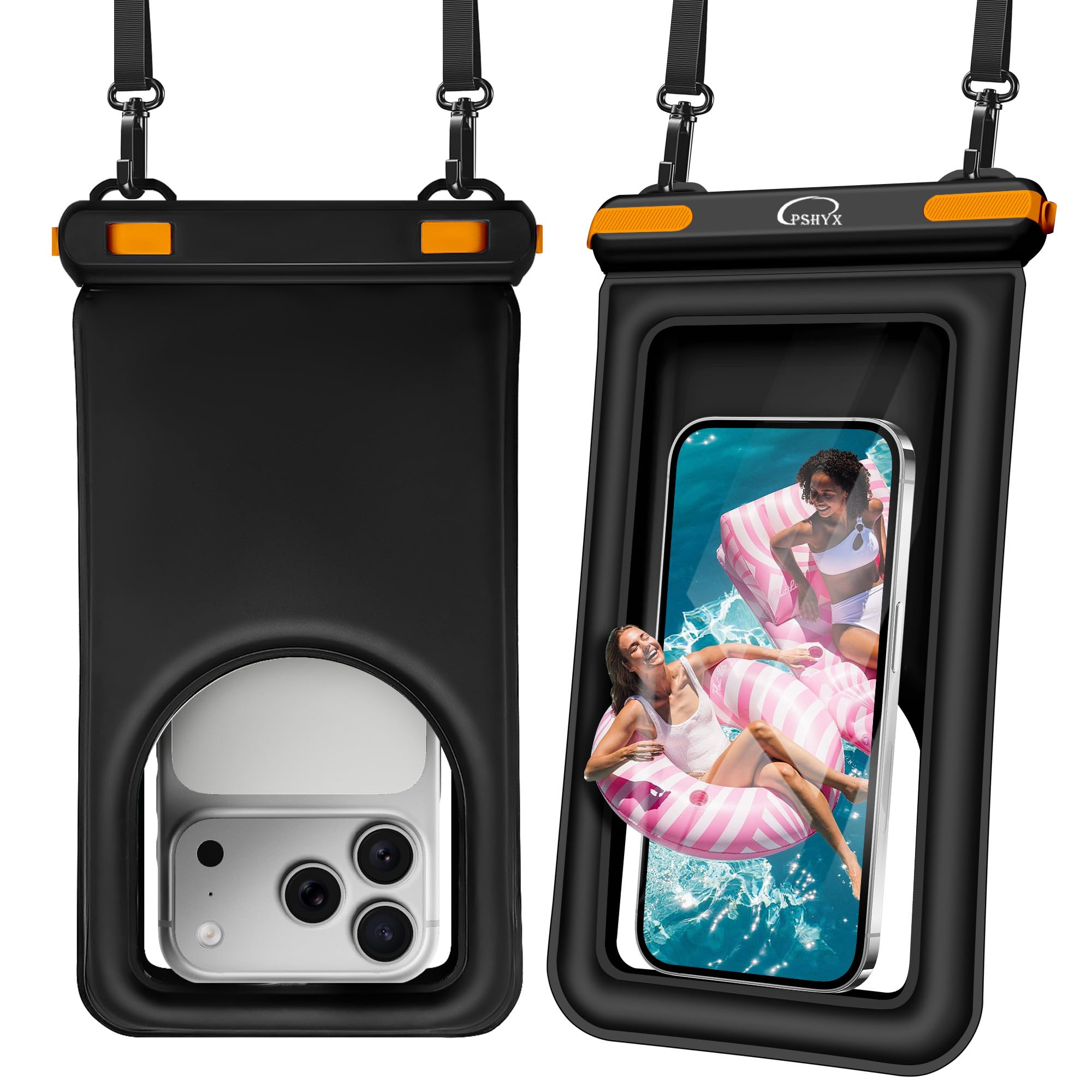 Bolsa impermeable flotante para teléfono, bolsa seca para teléfono, funda universal impermeable para iPhone 17, 16, 15, 14, 13, 12, 11 Pro Max, esencial para playa, buceo, deportes acuáticos, 2