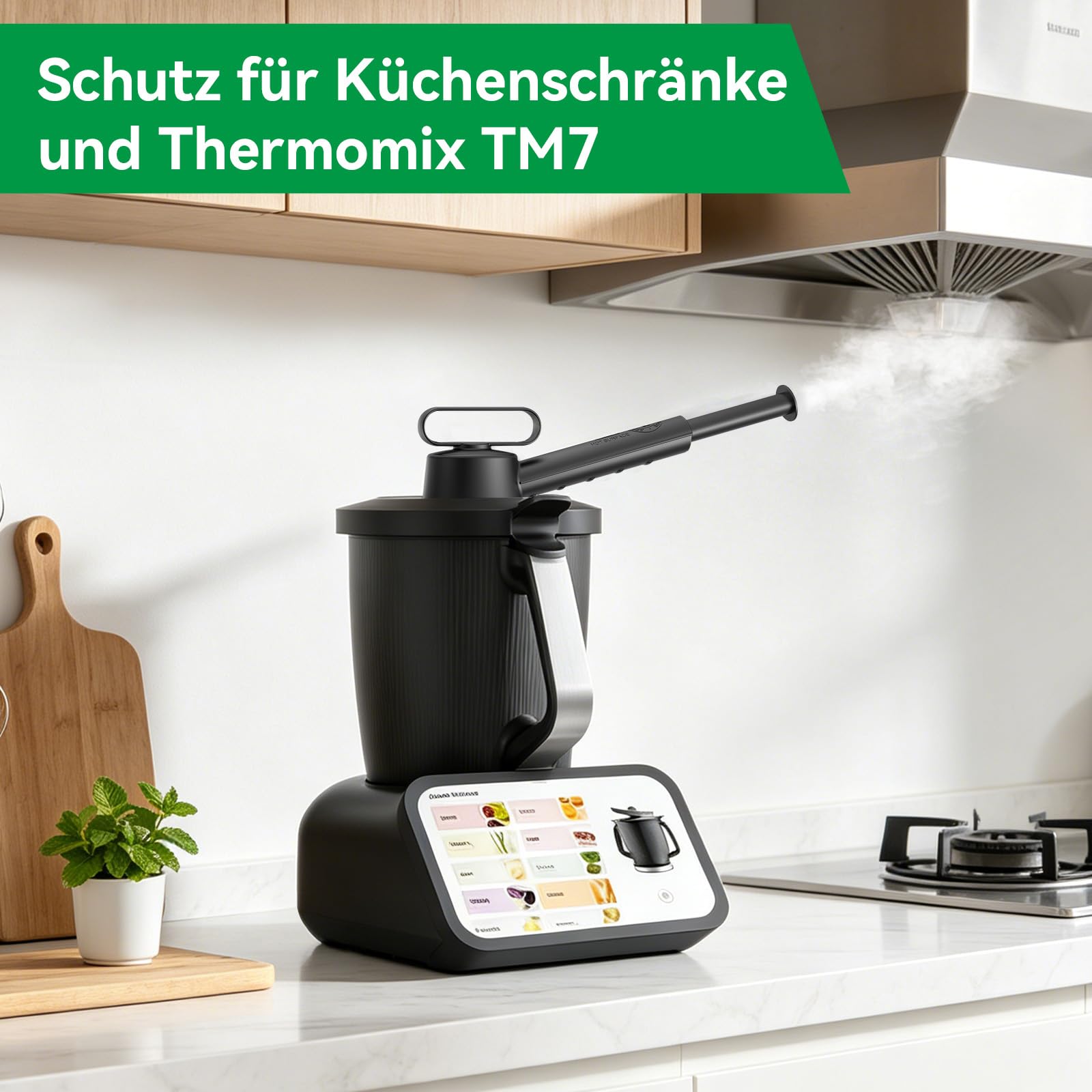 Deviatore Di Vapore Per Bimby TM7, Deviatore Di Vapore Per Proteggere I Pensili Della Cucina, Girevole A 360°, Extra Lungo, Accessorio Per Bimby TM7 Privo Di BPA, Lavabile In Lavastoviglie