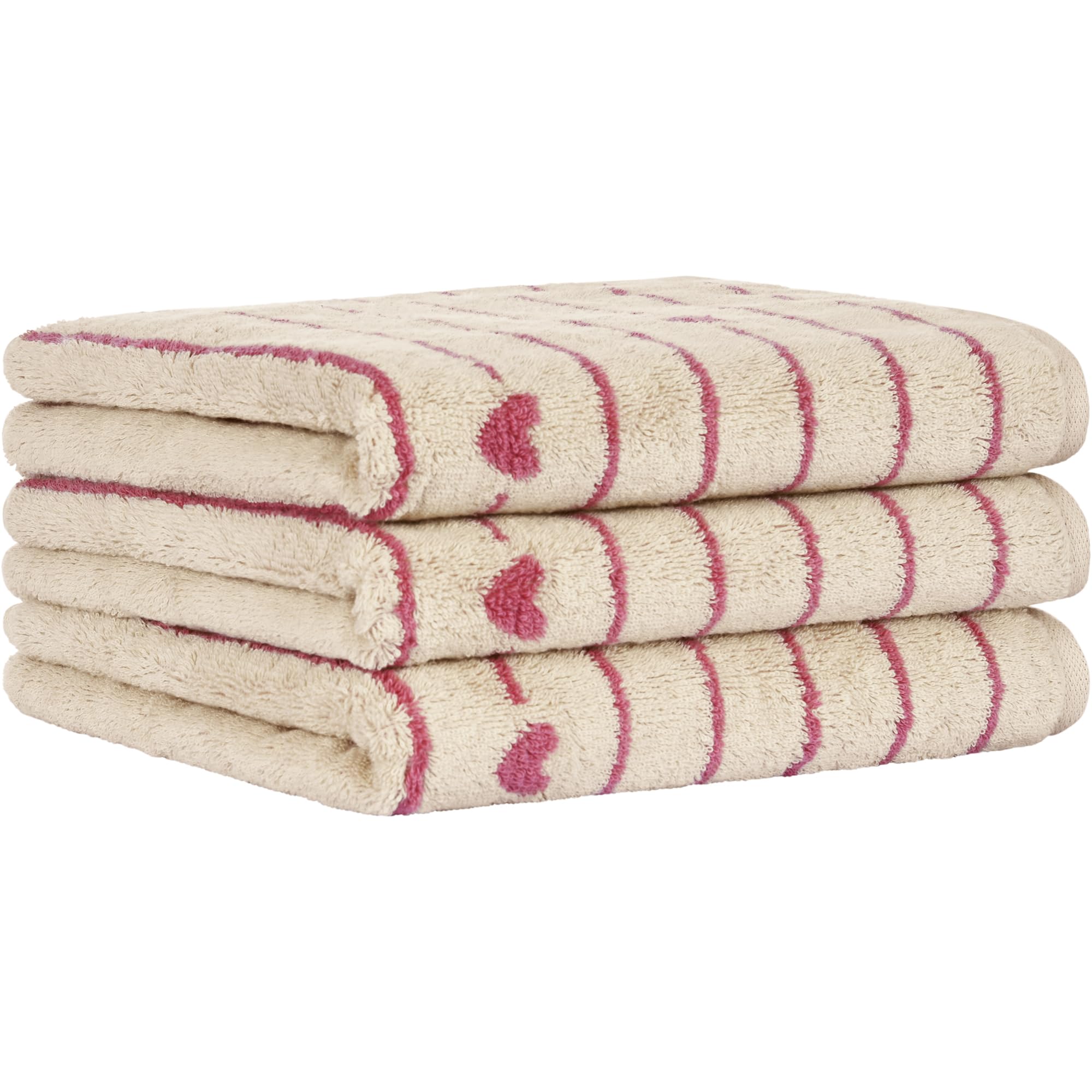 Cawö Handtücher Heart Beats Lines & Hearts 6276 Beere - 32
