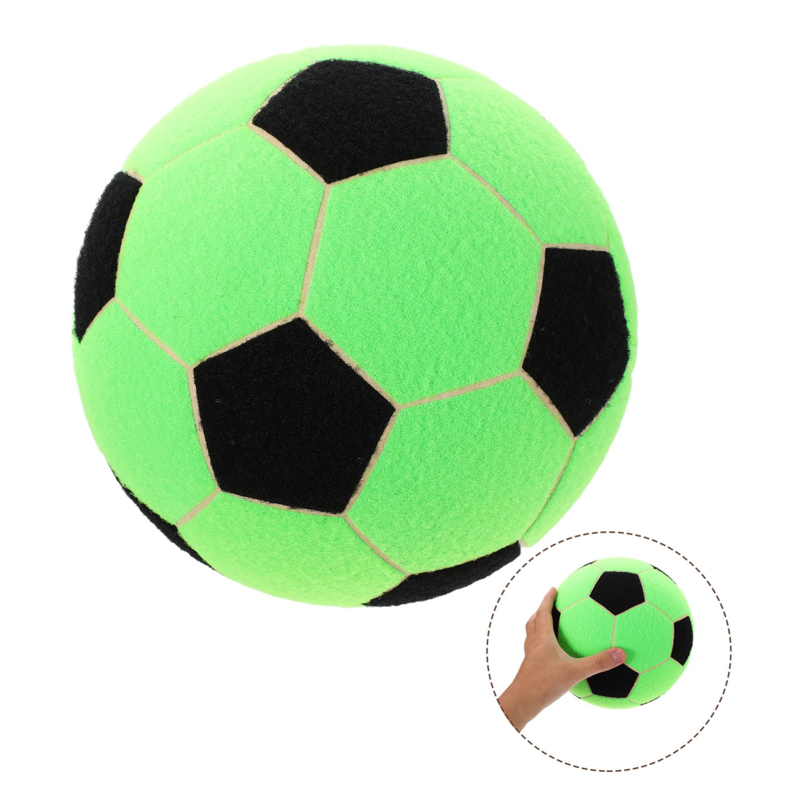 FRCOLOR Pelota de Fieltro Adhesiva para Entrenamiento Balón de Fútbol con Cierre de Contacto Portátil Dardo de Fútbol Inflable para Interior y Exterior para Fiestas y Malabarismo