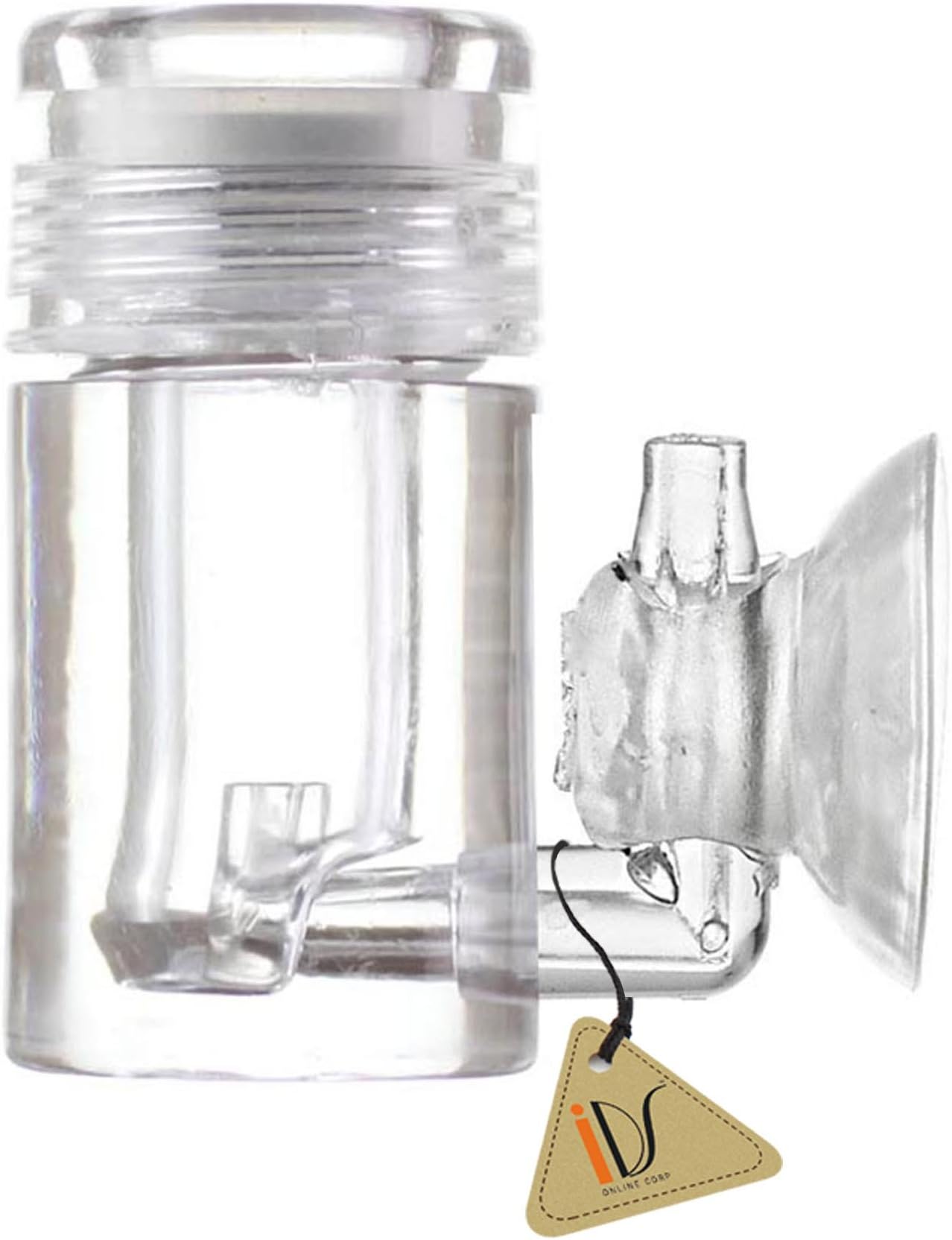 IDS Home Aquarium Tank Acrylic CO2 Flat Diffuser with CO2 Bubble Counter for Small Plant Tank, S