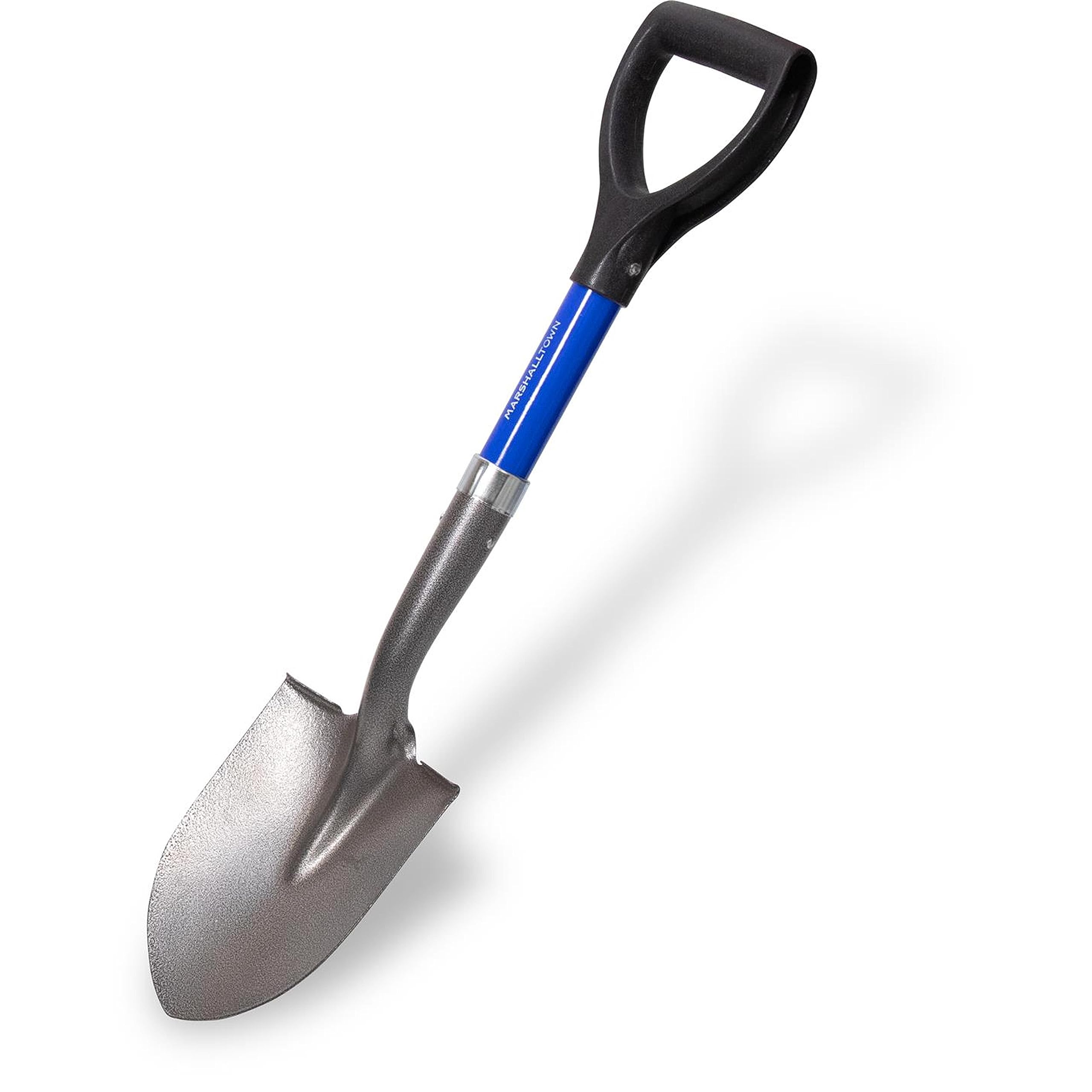 MARSHALLTOWN Proscape Mini Shovels, Round Point, Compact Design, Heavy-Duty Tempered Steel, Fiberglass Shaft, D-Grip Handle, MINIRPD