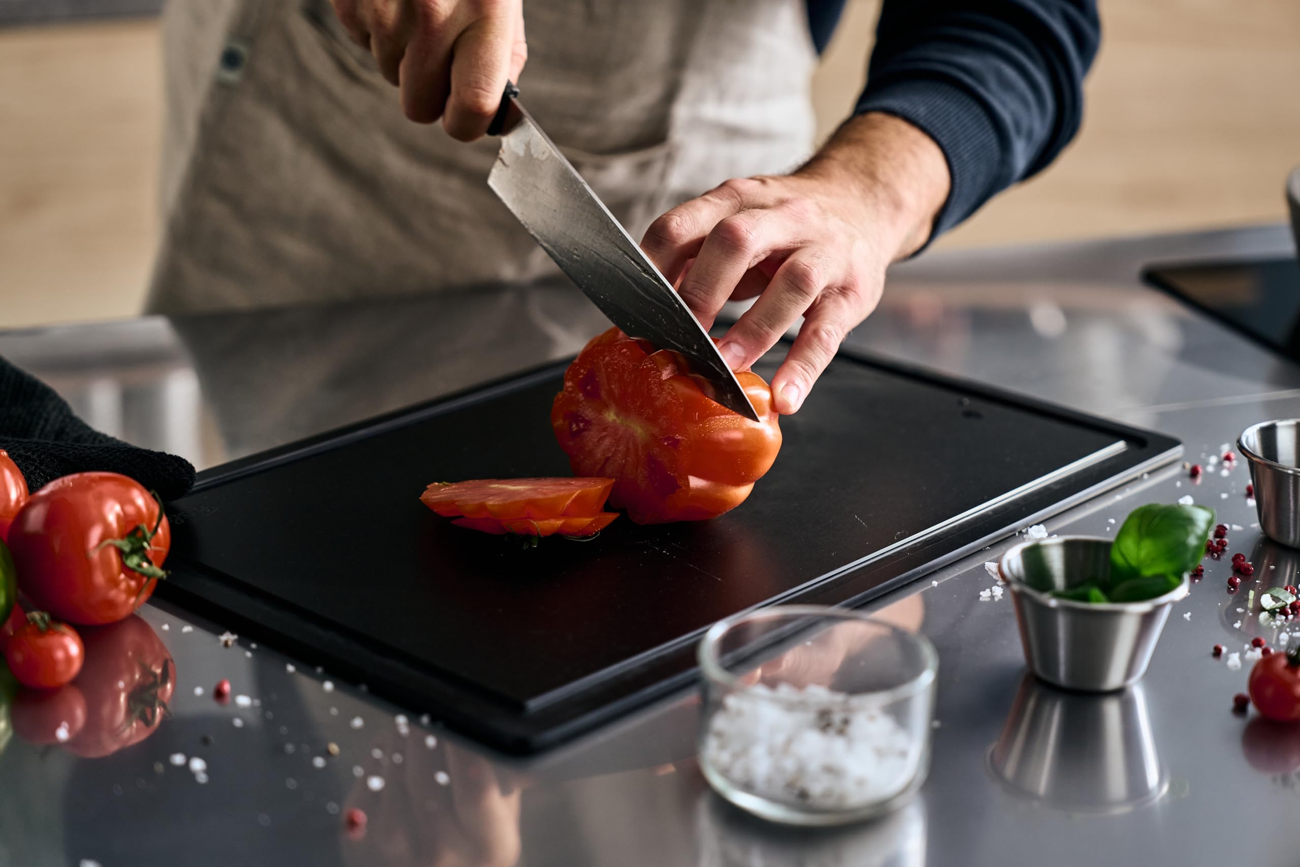 Fissler Procut/Premium-Kochmesser (20 cm) handgeschliffene Edelstahlklinge, Made in Germany, Allzweck-Küchenmesser, Universalmesser, extra breite Messerklinge, ergonomisch