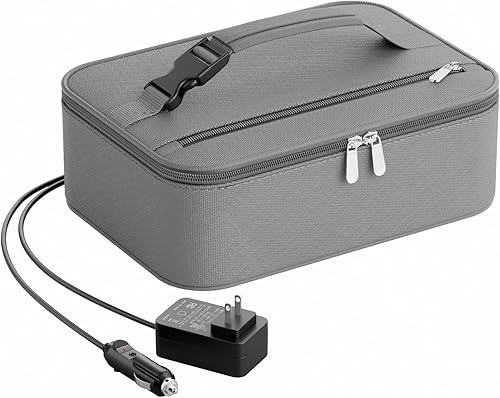 Miniatura 10 de Lonchera portátil para calentar alimentos - Fiambrera térmica para adultos - Bolsa térmica eléctrica con asa de hebilla, bolsas térmicas para