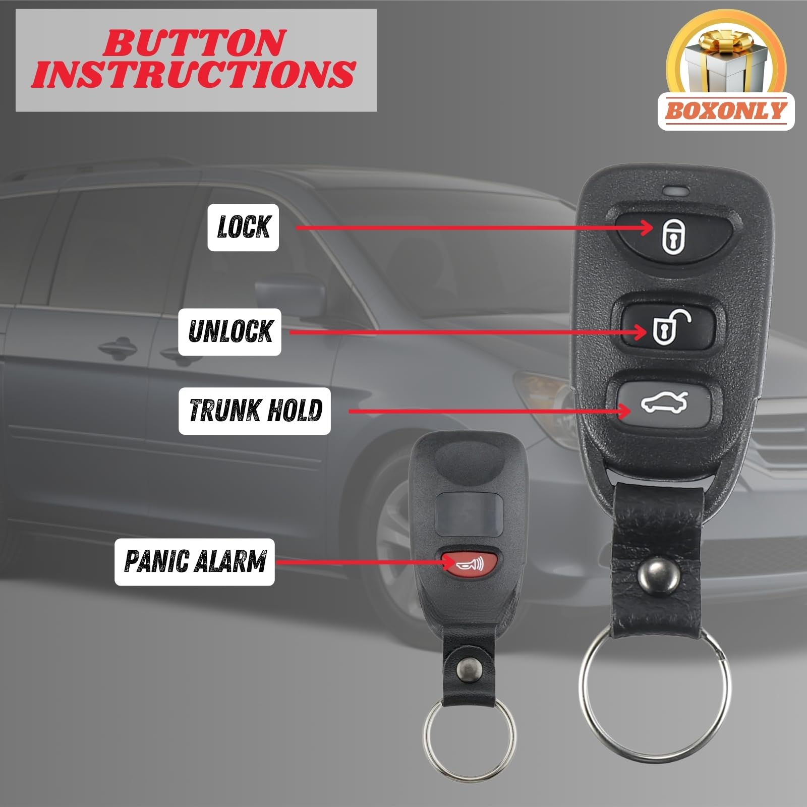 Telecomando di ricambio per chiave auto, 3 + 1 pulsante, PLNHM-T011, 315 MHz, compatibile con Kia Sorento 2007-2010, Rondo 2007-2010, ricambio per Smart Fob di prossimità