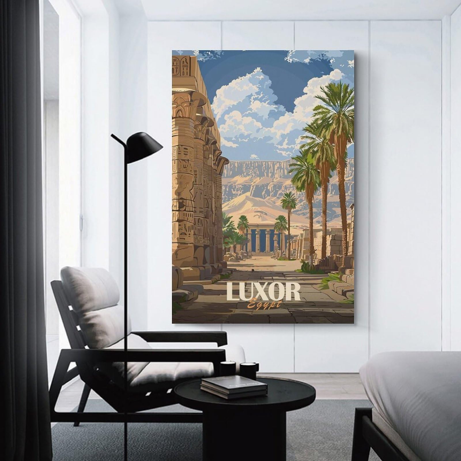 Junmoney Wall Picture Print Luxor Egypt Travel (3), 20x30inch(50x75cm), for Wall Displays, Bedrooms Or Room Updates, Wall Decor Suited to Curated Displays