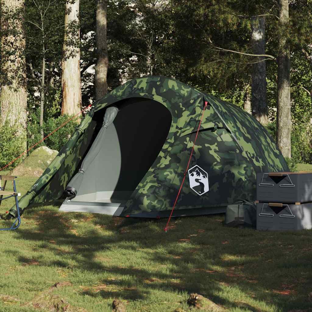Genérico Tienda de campaña túnel para 2 Personas Impermeable Camuflaje,Deportes,Actividades al Aire Libre,Camping y Senderismo,Tiendas de campaña-4009632