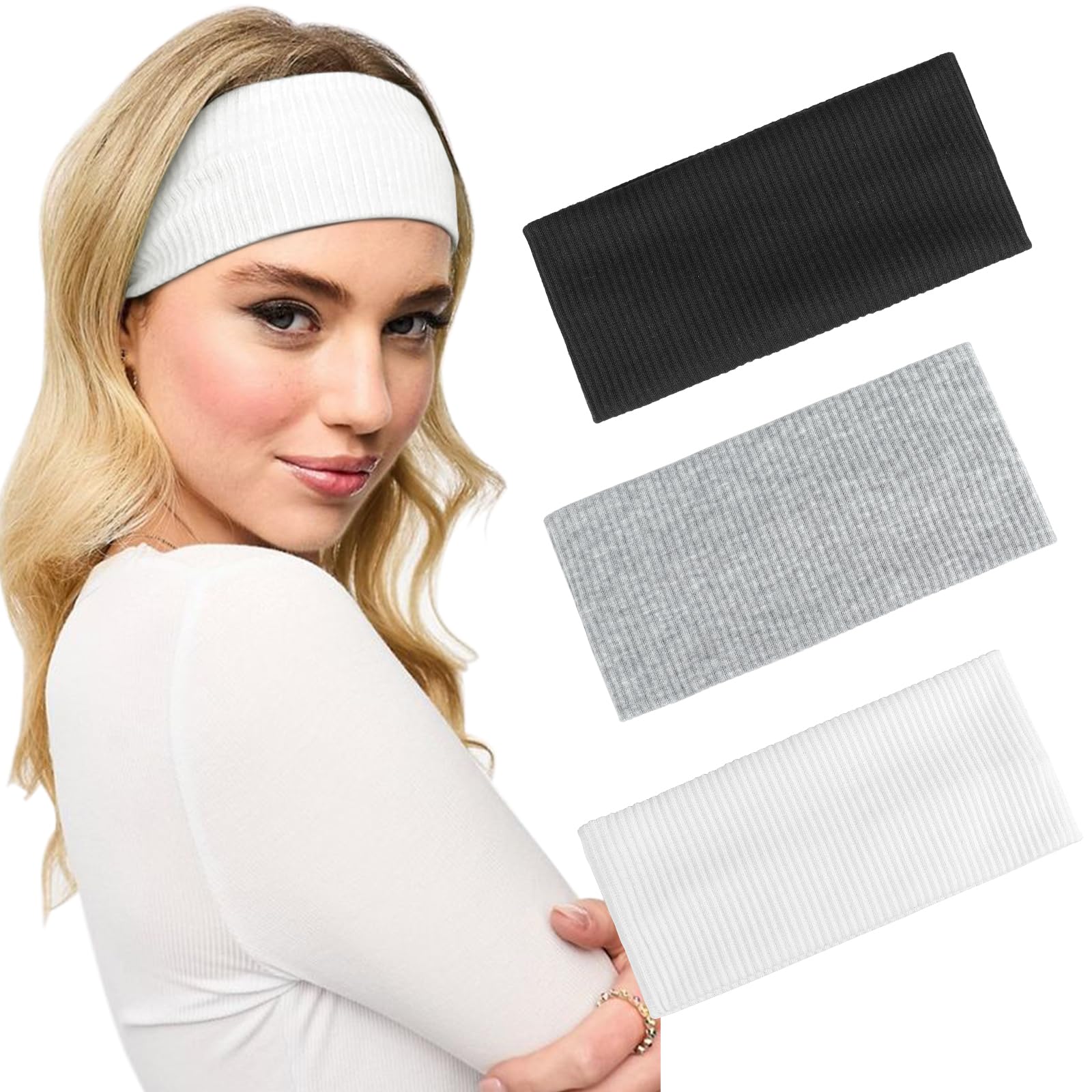 ZOCONE Fascia Sportiva Capelli, 8 Pezzi Fasce per Capelli Sport Fascia