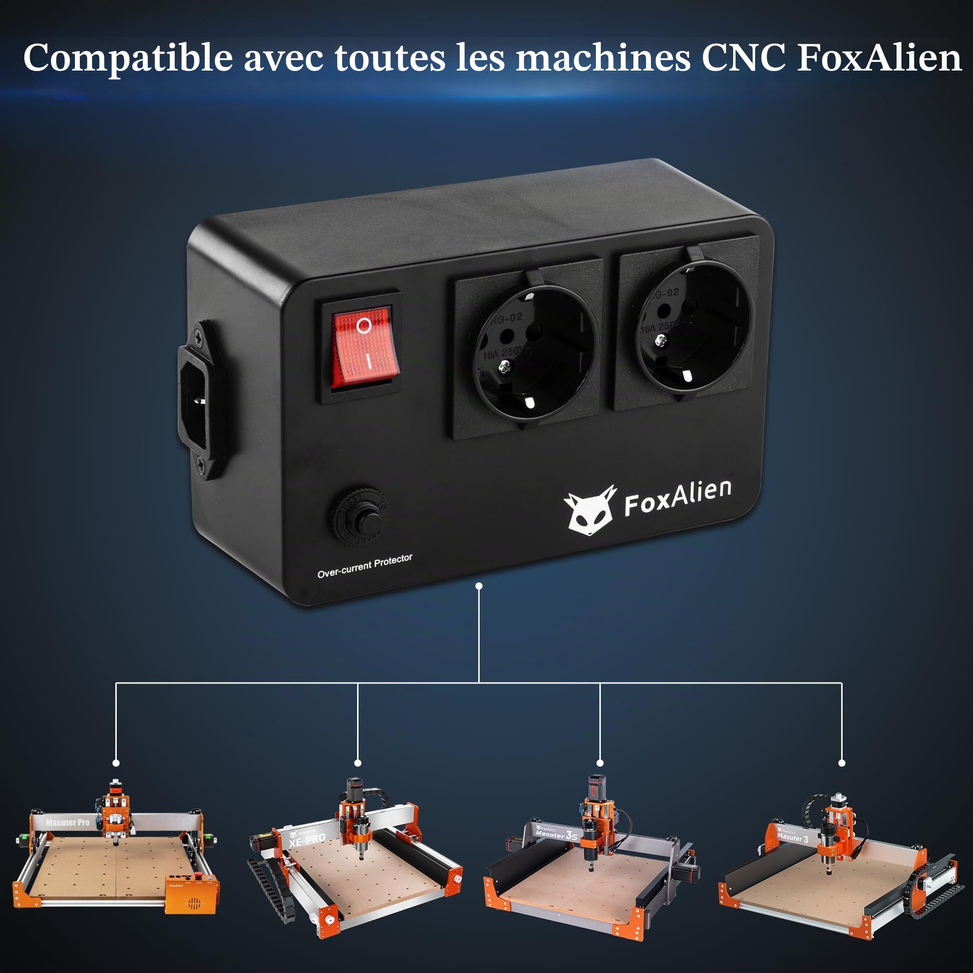 FoxAlien Module relais intelligent pour fraiseuses CNC et commande de broche
