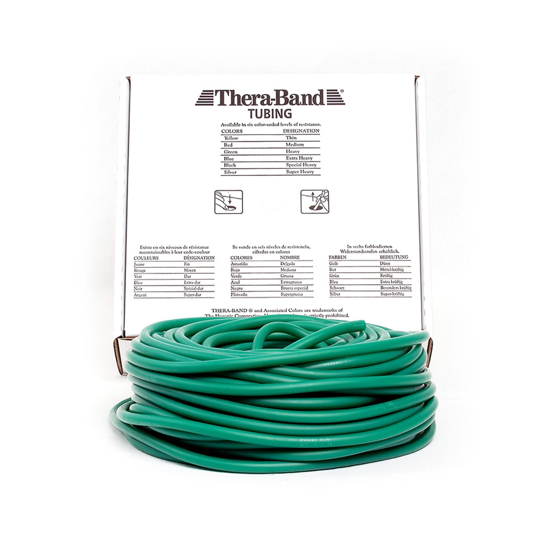 THERABAND Widerstandstrainer Tubing 30,50 m 30,50 m, Grün | Schwer, OneSize