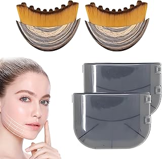 2 cepillos linfáticos de contorno facial, cep...