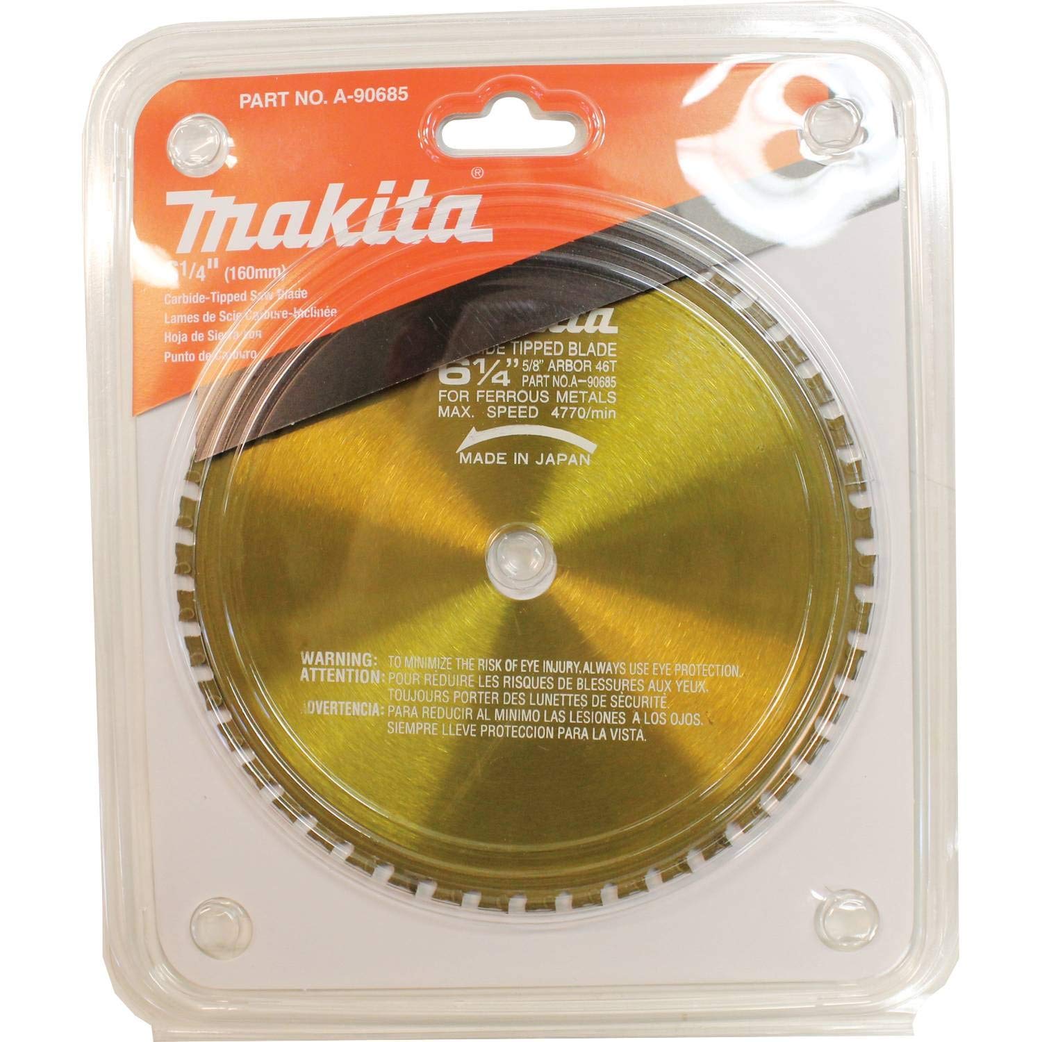 Makita A-90685 6-1/4 Cala 46 zębów Metalowa Piła Tnąca z Altaną 5/8 Cala