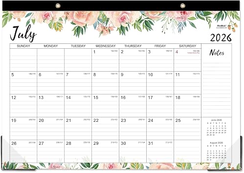 2026-2027 Desk Calendar - Jul 2026 - Dec 2027, 18 Months Large Monthly Desk Calendar, 17 x 12, Desk Pad, Large Ruled Blocks, to-do List & Notes, Best Desk/Wall Calendar for Planning or Organizing