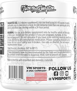 VMI Sports L-Carnitine 3000 Powder | 3000 mg L-Carnitine | Metabolic Support Maximum Absorption Formula | Great Taste for Men & Women | 30 Servings (30 Servings, Strawberry Kiwi)