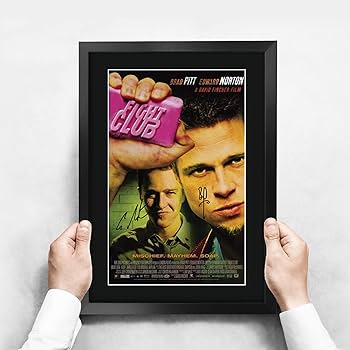 BRAD PITT INTEGRAL SILVER ポスター Amazon.com : Brad Pitt Poster Fight Club #01B 11x17 Master