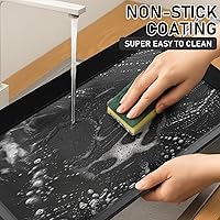 Vista 6 de Utheer Plancha antiadherente mejorada de hierro fundido para parrilla de gas, parrilla de doble quemador de 26.7 x 8.6 pulgadas, placa superior