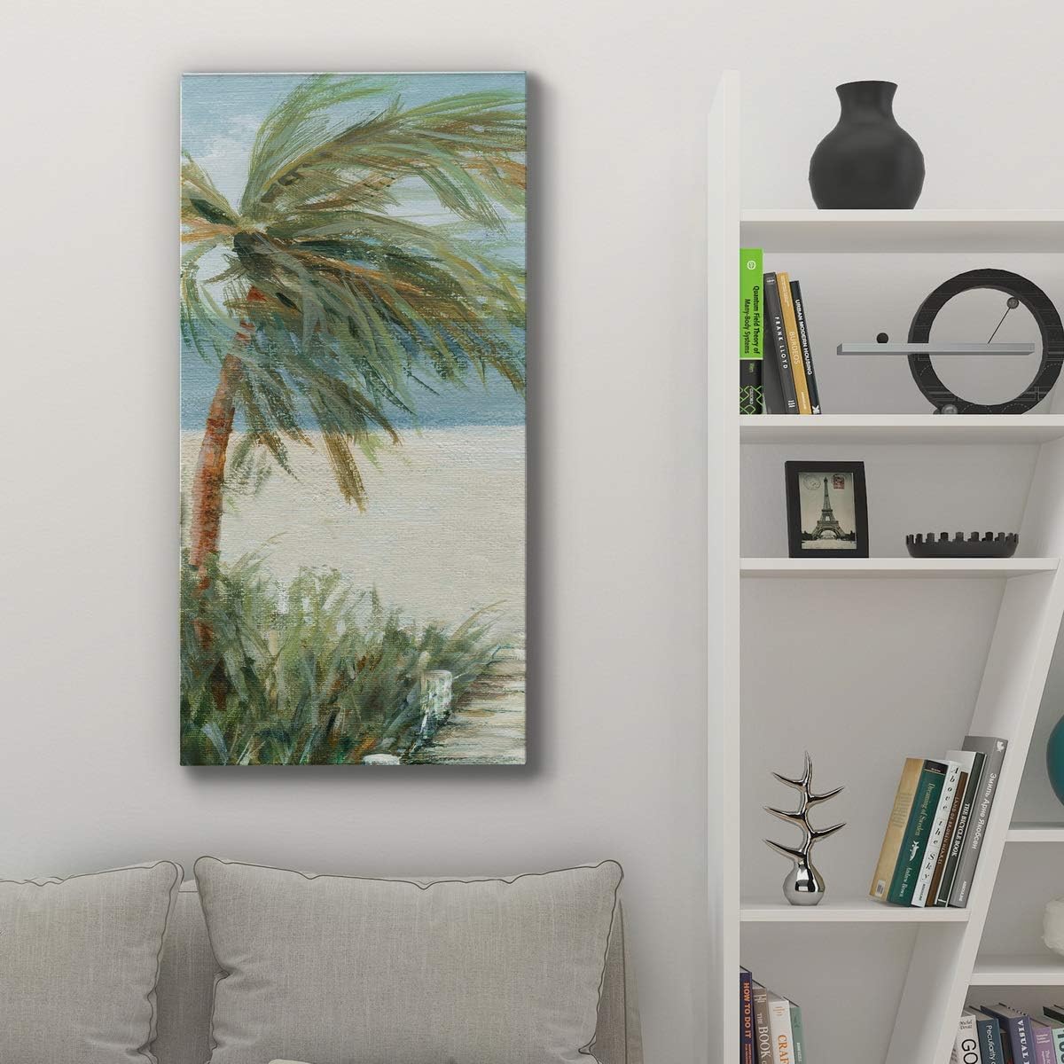 Renditions Gallery Beach Walk I Wall Art, Premium Gallery Wrapped Canvas Decor, Ready to Hang, 40 in H x 20 in W, Made in America Print