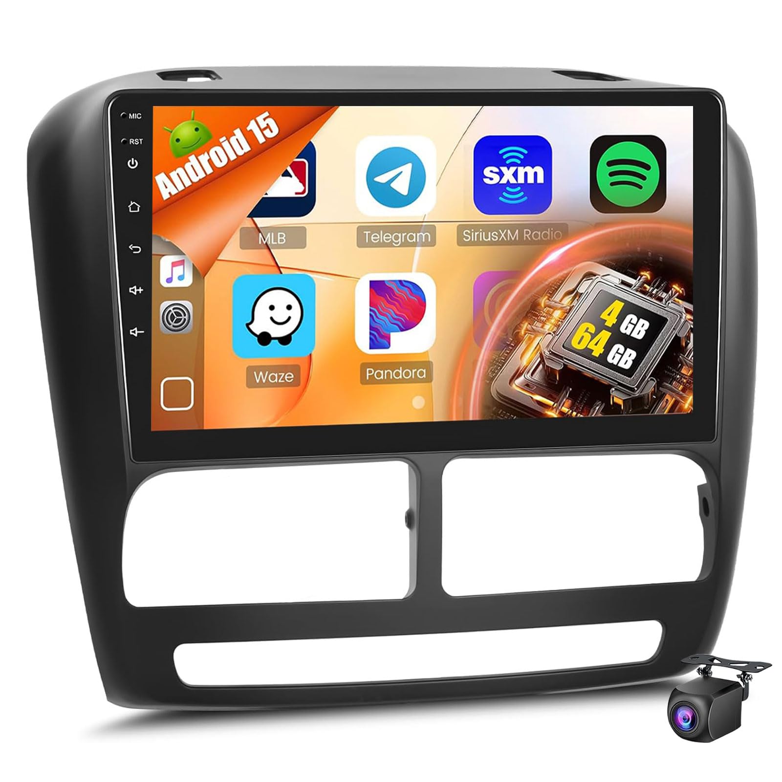 Android 15 Car Stereo for F-iat Doblo 2 2010-2015/O-pel Combo 3 2011-2018 with Wireless Carplay Android Auto,9 inch HD Touch Screen Car Radio with GPS/WiFi/Bluetooth/EQ/FM/SWC Backu(Size:8Core 8+256G)