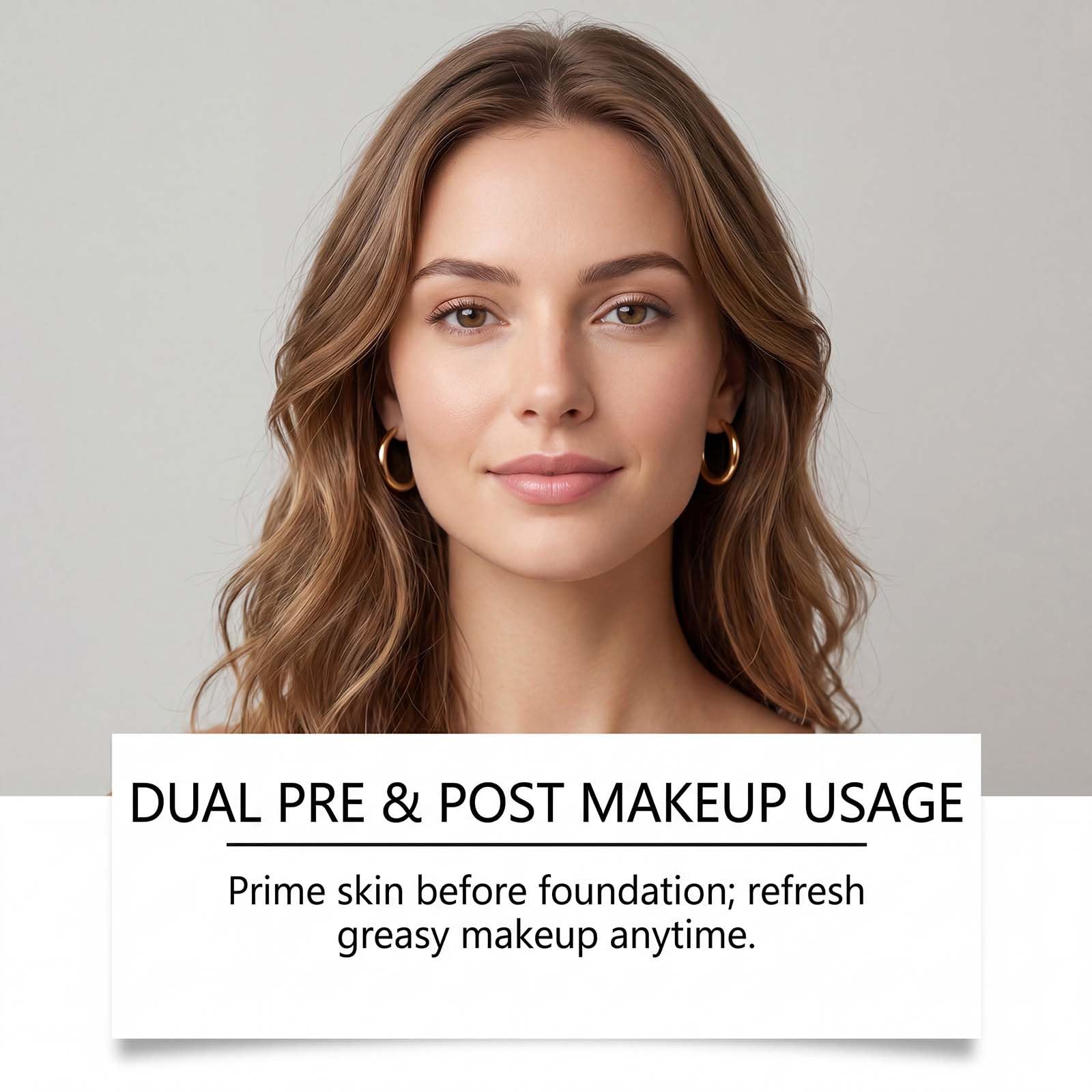 Gesichtsspray zur Ölregulierung & Make-up Fixierung, 2PC Beruhigendes & Feuchtigkeitsspendendes Spray, Leicht, Schnell Trocknend, für Primer vor dem Make-up & nach Sonne
