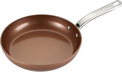 T-fal C4100564 Endura Copper Ceramic - Sartén antiadherente apta para lavavajillas, 10 pulgadas, cobre