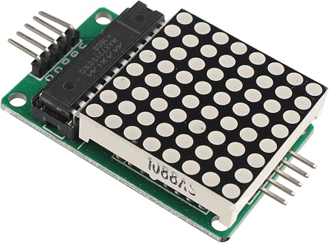 MAX7219 Dot Matrix MCU LED Display Control Module Kit Compatible with Arduino With Dupont Cable