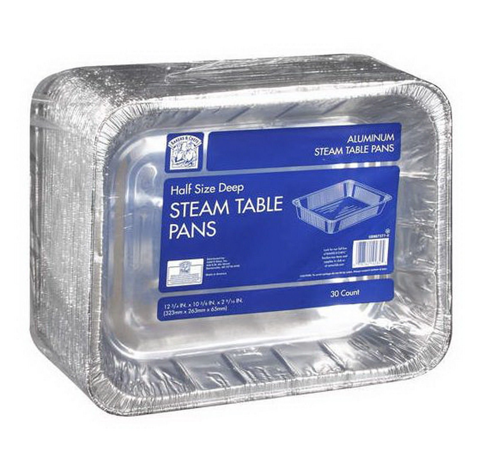 New 30 Aluminum Foil Steam Table Pans Half Size Deep Bakers & Chefs
