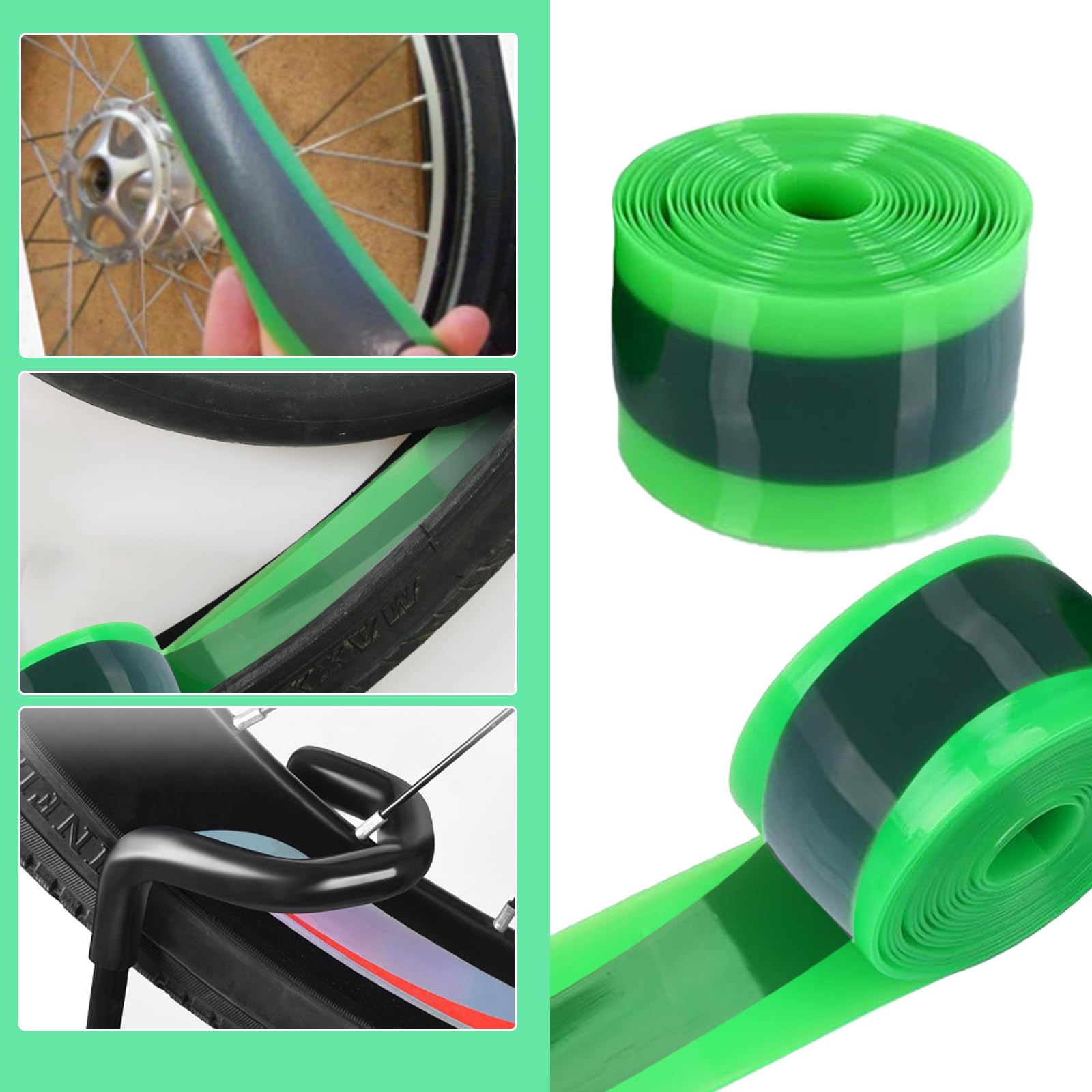 VZU 2 Roll Bicycle Tire Liner, Anti-puncture Inner Tube Protection Tapes - Image 4