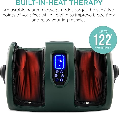 Miniatura 10 de Best Choice Products - Máquina masajeadora de pies Shiatsu, masajeador de piernas de reflexología terapéutica con circulación sanguínea, dolor