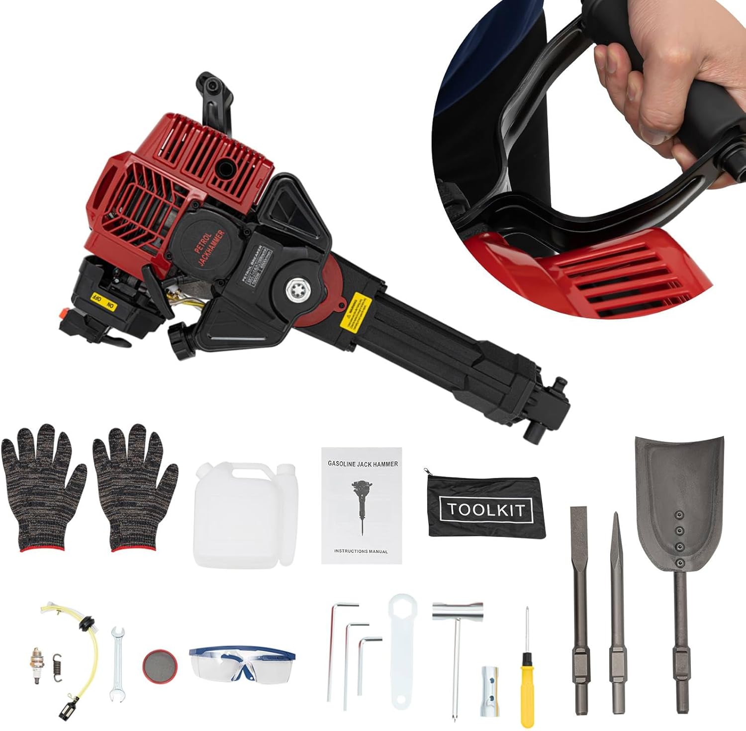 dig浪　 Zerneil Garden Tree Digger 52CC Gas Powered Trench Digger